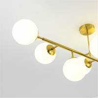 Lampa wisząca Dorado 8 złota 8xE14