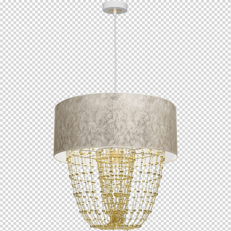 Milagro - Lampa wisząca ALMERIA WHITE/GOLD 1xE27
