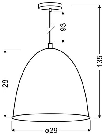 Candellux - Patch Lampa Wisząca 29 1X60W E27 Czarny + Chromowany Dekor