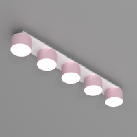 Milagro - Lampa sufitowa DIXIE Pink/White  5xGX53
