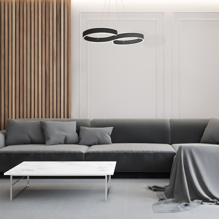 Milagro - Lampa wisząca INFINITY BLACK 60W LED