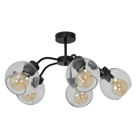Milagro - Lampa sufitowa SOFIA CLEAR 5xE27
