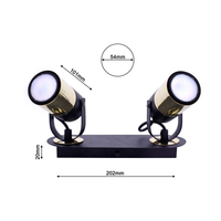 Milagro - Lampa sufitowa WILSON BLACK 2xGU10