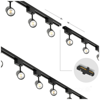 Zestaw szynoprzewód 1-obwodowy NEXTRACK GO 4xGU10 1m czarny Kobi