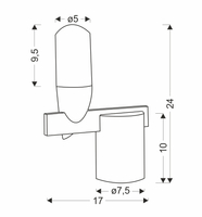 LAMPA STOŁOWA SAKAI 1 CZARNY