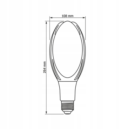 Żarówka LED 50W 5400lm 4000K E27 neutralna