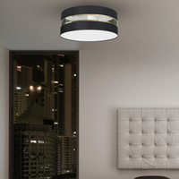 Milagro - Lampa Sufitowa ULTIMO BLACK 2xE27 Ø40cm
