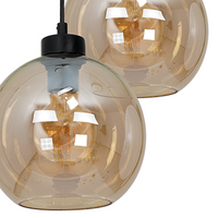 Milagro - Lampa wisząca SOFIA AMBER 3xE27
