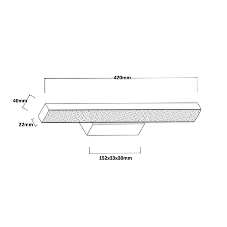Kinkiet Aqua 42 cm biały IP44 LED CCT