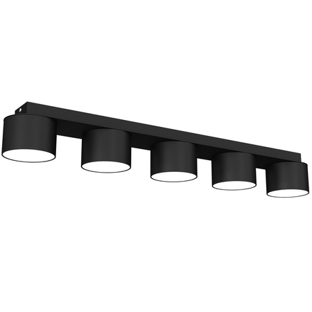 Milagro - Lampa sufitowa DIXIE Black  5xGX53