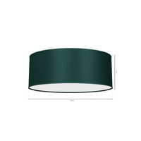 Milagro - Lampa sufitowa VERDE GREEN 2xE27 Ø40cm