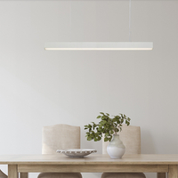 Lampa Wisząca Luci L 120cm Biała Sterowanie Tuya 45W LED Zmienna Barwa CCT