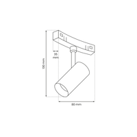 Milagro - ROUND MAGNETIC TRACK 7W 3000K do śr. 900mm