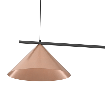 Milagro - Lampa wisząca CAPITAL  CZARNY-MIEDZIANY 2XGX53