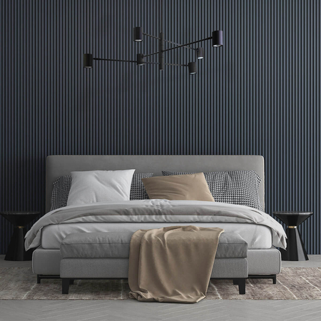 Lampa wisząca Snow 6 czarna 6xGU10