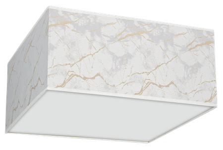 Milagro - Lampa sufitowa SENSO White/Gold kwadrat 2xE27