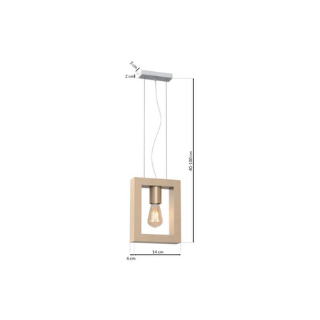 Milagro - Lampa wisząca MACK 1xE27