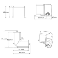Łącznik L 90 mechaniczny do oświetlenia modułowego Geometric System New