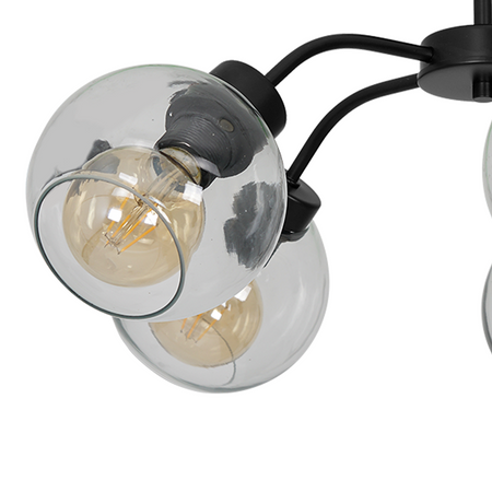 Milagro - Lampa sufitowa SOFIA CLEAR 5xE27