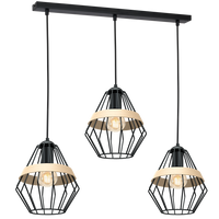 Milagro - Lampa wisząca CLIFF BLACK 3xE27