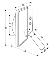 ALMA LAMPA KINKIET 6W+3W LED BIAŁY
