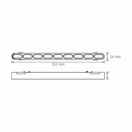 Lampa Diodowa LED 18W 4000K 48V do szyny magnetycznej VIDEX VL-TRMS-LD19B