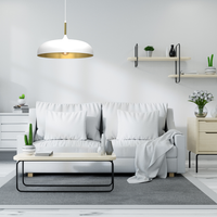 Milagro - Lampa wisząca LINCOLN WHITE/GOLD 1xE27 45cm