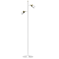 Milagro - Lampa podłogowa JOKER WHITE/GOLD 2xGU10