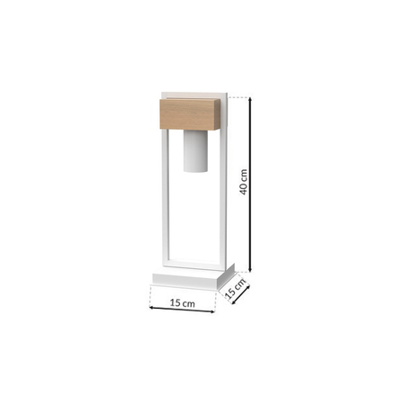 Milagro - Lampa stołowa WEST WHITE 1xGU10