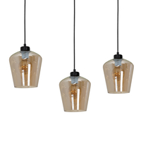 Milagro - Lampa wisząca SANTIAGO AMBER 3xE27