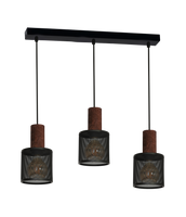 Milagro - Lampa Wisząca ARES BLACK 3xE27