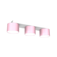 Milagro - Lampa sufitowa DIXIE Pink/White  3xGX53