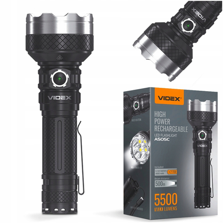 Latarka kompaktowa LED przenośna 20W 5500lm IP68 500m