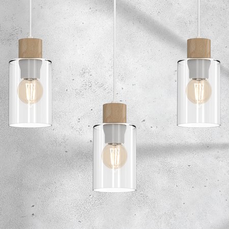 Milagro - Lampa wisząca MADERA 3xE27