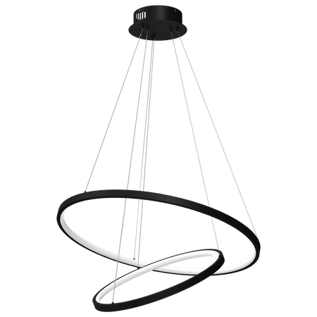 Milagro - Lampa wisząca ROTONDA BLACK 51W LED