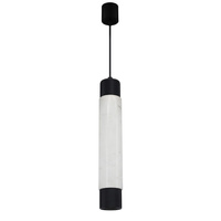 Milagro - Lampa wisząca MARBLE WHITE/BLACK 1xGU10