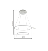 Milagro - LAMPA WISZĄCA ORION WHITE 53W LED
