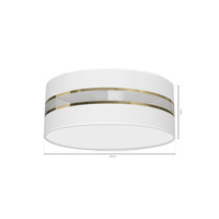 Milagro - Lampa Sufitowa ULTIMO WHITE 2xE27 Ø40cm