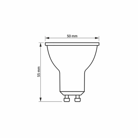 Żarówka LED 5W 400lm 4000K GU10 neutralna 36°