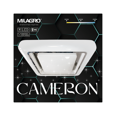 Milagro - Plafon CAMERON 38W LED