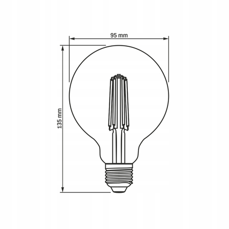 Żarówka LED Filament 7W 806lm 4000K E27 neutralna
