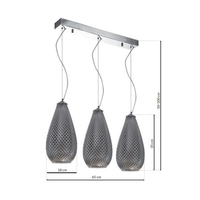 Milagro - Lampa wisząca PETRA 3xE27