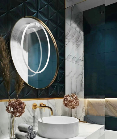 Kinkiet Mirror L biały LED 3000K
