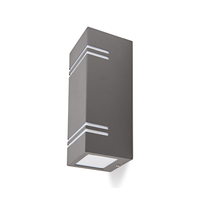 Kinkiet ogrodowy QUAZAR 7 2xGU10 IP44 szary Kobi