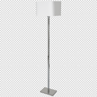 Milagro - Lampa stojąca NAPOLI WHITE/CHROME 1xE27
