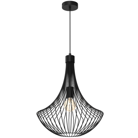 Milagro - Lampa wisząca CESTA BLACK 1xE27