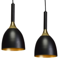 Milagro - Lampa wisząca CLARK BLACK/GOLD 3xE27