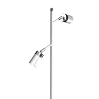 Milagro - Lampa podłogowa JOKER WHITE/CHROME 2xGU10