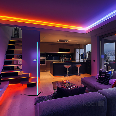 Lampa podłogowa PLAY SL 6W RGB Kobi Design