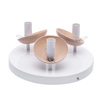 Milagro - Lampa sufitowa SFERA WOOD 3xE14